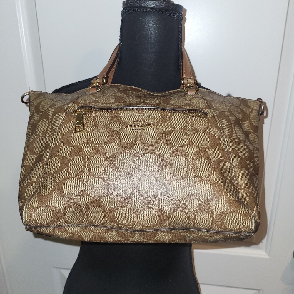 Coach Brown Signature Tote Bag